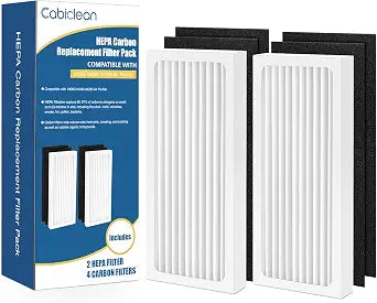 04383 04384 Replacement Filter for Hamilton Beach Air Purifier, 2+4 Pack