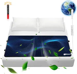 Grounding Mat for Bed, Anti-Static Earthing Pad for Home & Bed Use, Non-Slip Mat (Queen, 60"x27")
