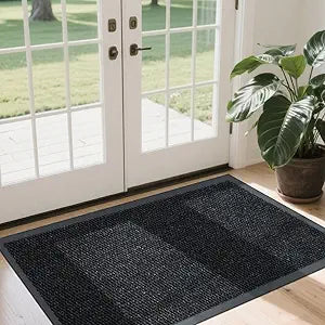 Front Door Mat Indoor Outdoor Entrance, 3ft x 5ft Non Slip Custom Size Outdoor Mat, Commercial Easy Clean Door Mat, Low-Profile Doormat Welcome Floor doormats, Resist Dirt for Front Door Patio Decor