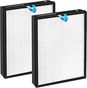 Vital 200S Replacement Filter for LEVOIT Vital 200S Air Purifier, 3-in-1 True and Efficiency Activated Carbon Filter, Part# Vital 200S-RF,2 Pack,White