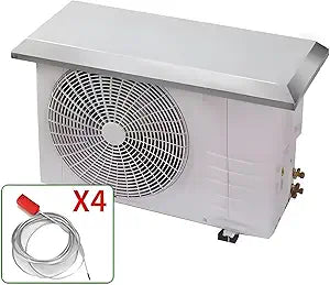 Mini Split Cover for Outside Unit, Heat Pump Outdoor Covers, Stainless Steel Minisplit Condenser Shield AC Units Compressor Air Conditioner Cover for Snow Rain Ice UV Weather Protection (39├16IN)