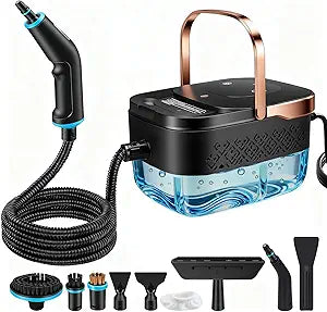 Steam Cleaner, 2500W Portable Handheld Steamer for Cleaning, Large Capacity Tank Pressurized Steam Cleaning Machine for Home, Car, Bathroom, Kitchen, Furniture, Grout, Floor, Tile
