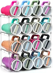 Premium Water Bottle Organizer for Stanley 40OZ & Various Bottles, Tumblers