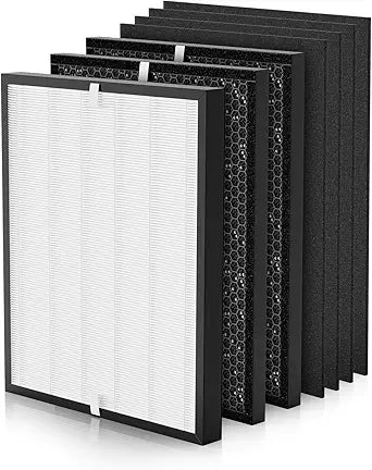 3000 Replacement Filters Compatible with Air Doctor 3000 Air Purifier, 7-Pack Includes 1 Premium Efficiency Filter, 2 Activated Carbon/VOC Filters, 4 Pre-Filters (Not for 3500)