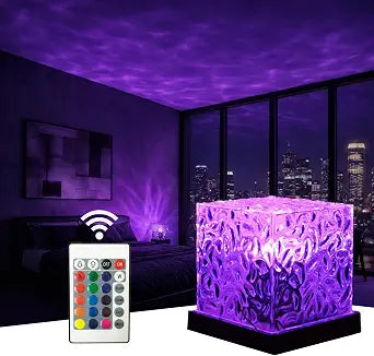 Ocean Wave Projector Light, Ocean Lamp, 16 Colors with Remote, Night Light for Kids and Adults, Gift for Birthday and Festival, for Room Decoration and Lighting (Ocean Wave)