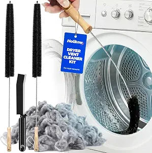 Holikme Dryer Vent Cleaner Kit, 3 Pcs Replacement Lint Brush for Vent Trap