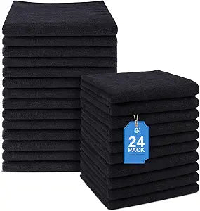 GLIMGLINT Salon Towels 24 Pack, 16 x 29 Inch Microfiber Hair Towels Bulk