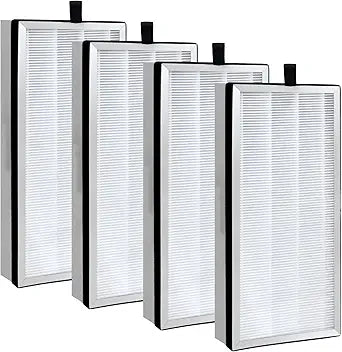 40 Replacement Filter | Compatible with MA Air Purifier 40 Series | 3-Stage Filtration with Pre-filter, High-Efficiency Core Layer, and Activated Carbon | 4-Pack