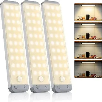 3 Pack 8.3" Under Cabinet Lights with Motion Sensor