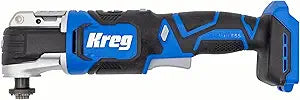 Kreg 20V Ionic Drive Oscillating Multi-Tool - 20V Oscillating Tool - Compact, Durable & Easy to Use - 6 Speed Settings - Toolless Blade Change - Bare Tool - KPTMT100A