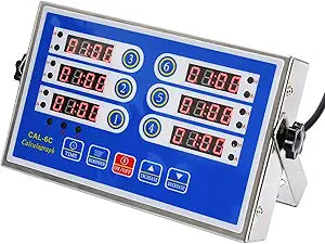 Kitchen Timers for Cooking  6 Channel Commercial Kitchen Timer Restaurant Kitchen Supplies  Stainless Steel LED Technology Kitchen Timer Digital  Reminder Function, Loud Alarm, Blue