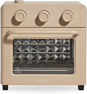 Our Place Wonder Oven | 6-in-1 Stainless Steel Air Fryer Toaster Oven Combo with Basket, Rack, Pan & Tray | Compact 13 QT Countertop Capacity - Toast, Roast, Bake, Reheat, Broil & Steam | Steam