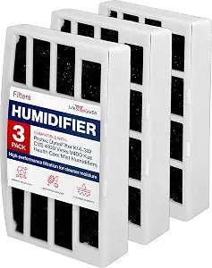 LifeSupplyUSA Humidifier Filters Compatible with Protec DynaFilter K14-3W CVS 4100 Vicks V400 Kaz Health Cool Mist Humidifiers
