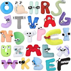 (26pc) Letter Plush, 26-Letter Series Plush, A-Z Letter Games, Interesting Stuffed Doll Soft Pillow Decoration, Holiday and Birthday Gifts for Children and Friends' Families.