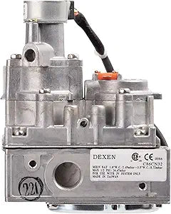 MH3V-N4-A Dexen 3 Volt OEM CSA Certified Motorized Electronic IPI Natural Gas Valve for Fireplaces, Stoves, and Gas Logs