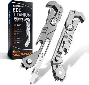 EDC Multitool 7 in 1 with knife, Wrench, Folding Knife, Screwdriver