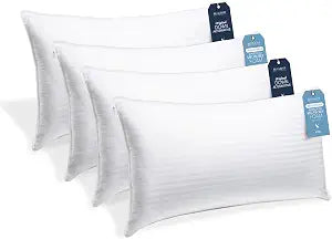 Beckham Hotel Collection - 4 King Pillow Set  2 Down Alt & 2 Memory Foam King Pillows