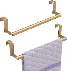 STWWO Kitchen Towel Holder for Cupboard Gold