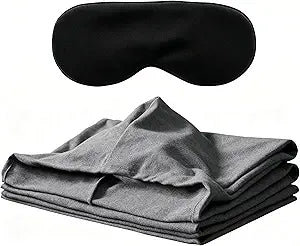 Sleep Pod for Deeper Sleep - Wearable Blanket Hoodie with Eye Mask, Improved Hug Sleeping Pod with Soft Breathable Fabric, Portable Compression Sleeping Bag for Camping, Travel & Home Lounging