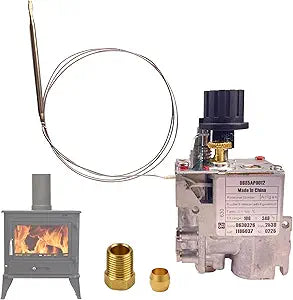 098237-08 Gas Control Valve-Fits SIT 630 Eurosit Vent Free Fireplace-Compatible with 0630545 & Other Models - Replacement for Natural Gas/LP Gas Fireplace Valves