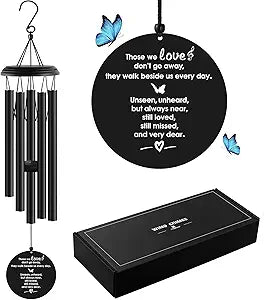 YOUNTASY Wind Chimes for Loss of Loved One Prime, Windchimes in Memory of a Loved One, Father Mother Bereavement/Sympathy/Memorial Gifts for Remembrance, 35in