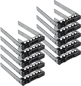 Hard Drive Tray Caddy 2.5 SSD Caddy G176J 0G176J Hard Drive Bracket Compatible with Dell PowerEdge 14/13/12th Generation T440 T640 R730 R730XD R630 T630 T430 R830 R930 R720 R820 R920, 10 Pack