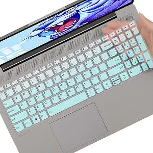 Keyboard Cover for Lenovo IdeaPad 1/IdeaPad 1i 15.6 inch Laptop 15IGL7 15ADA07 15IAU7 15ALC7 15IJL7, New Lenovo IdeaPad 1 15IGL7 15.6 inch US Layout Keyboard Cover Skin-OmbreMint