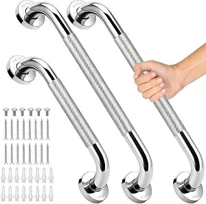 3 PCS Grab Bars for Seniors Bathroom 16" and 12" Shower Safety Handle
