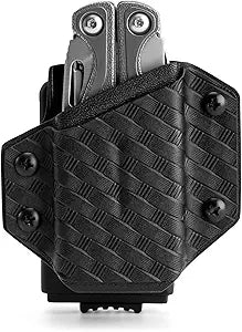 TACTICAL GEEK TX1 Multitool Sheath, EDC Multi Tool Holder Holster, Adjustable Sheath with Back Clip for Belt, Multi-Tool not Included (Black)
