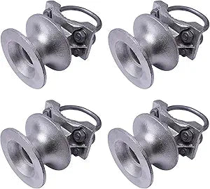 Mini Cantilever Gate Rollers  Durable Cast Steel Rolling Hardware for 2-3/8" Posts & 1-5/8" Chain Link Fence Gates  Efficient Mini Slide Gate System, Pack of 4