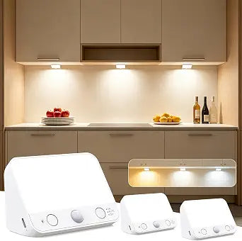 Kitloo 2600mAh Rechargeable Under Cabinet Lighting Battery Operated
