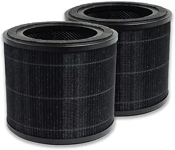 PUREBURG Replacement Filters Compatible with DH Lifelabs Sciaire Essential Air Purifier CA12FT-1, 2-Pack H13 HEPA Activated Carbon 2-in-1