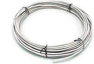 THE CIMPLE CO 14 AWG Insulated Solid Copper THHN/THWN Wire 10 FT - 14 Gauge Ground Wire for Electrical Grounding in Residential, Commercial, Industrial Buildings - 10 Feet (3 Meters), White