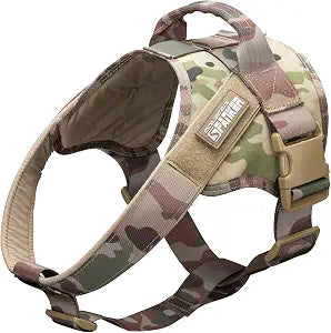 EXCELLENT ELITE SPANKER Tactical Dog Harness Military Patrol Harness No-Pull Service Dog Vest Military Dog Vest Adjustable Training Working Dog Vest with Handle for Medium Large Dogs(MCP-XS)