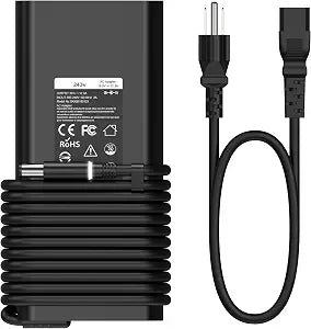 2025 New Slim 240W 180W Laptop Charger for Dell Alienware 13 15 17 R1 R2 R3 R4 X51 M15 M17 M17X M18X G3 G5 G7,Dell Precision 17 7710 7730 7670 7780 7770 M6500 M6600 M6700 AC Adapter Power Supply Cord