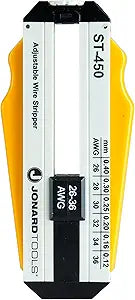 Jonard Tools ST-450 Adjustable Precision Wire Stripper, 26-36 AWG