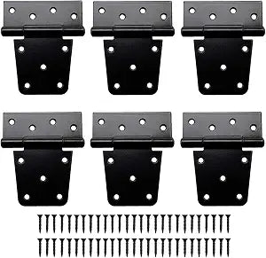 6 Pack 3.5 Inch Heavy Duty Gate Hinges, Barn Door Hinges with Screws