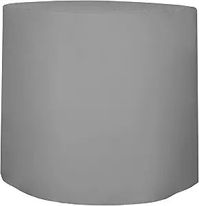 Ultimate Textile 30-Inch Round Fitted Polyester Cocktail Table Cover 42" H, Silver
