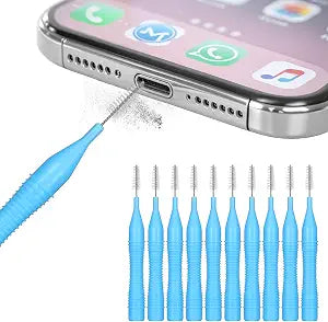 10 Pack Cell Phone Cleaning Kit, Anti-Clogging Mini Cleaning Dust Remover Tools for 17 16 Pro Max Speaker and Receiver, Multifunctional Mini Brushes Cleaner for Headphones Tablet Computer Camera