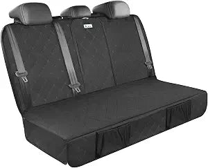 ALLANSING Upgraded 900D Heavy Duty Dog Back Bench Seat Cover, Car Seat Protector, Seatbelt & Armrest Compatible, Waterproof & NonSlip for Dogs & Kids, Fits Most Cars, SUVs & Trucks