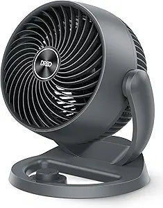 DREO Desk Fan, 12-Inch Air Circulator Fan for Bedroom, 70ft Powerful Airflow, 120┬░ Tilt Adjustment, 25dB Ultra-Quiet, 3 Speeds Small Table Fan for Whole Room, Home, Office