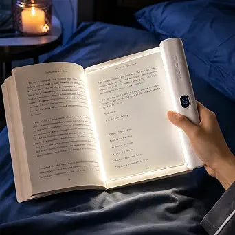 LED Book Light and Night Light 2 in 1, 3 Color Temperatures & Stepless Dimming, USB Rechargeable Reading Light with Timer for Night Reading, Bookish Gifts for Book Lovers