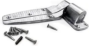 Kason 1248 Brushed Chrome Non-Spring-Loaded CAM-Rise Hinge, Flush, 1 CT, with Hardware KIT