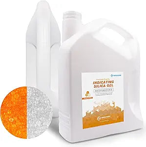 Wisesorb 7.5 LBS Indicating Silica Gel (Orange to White), Reusable Dehumidifiers Desiccant Moisture Absorbers