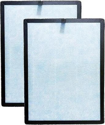 Nispira AP1002 H13 Filter Replacement For Airtok Air Purifier AP1002 3-in-1 Blue True HEPA Activated Carbon Remove Odors Smoke 2 Pack