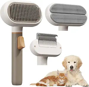 Dog Brush for Shedding, 3-in-1 Cat Hair Brush for Indoor Cats