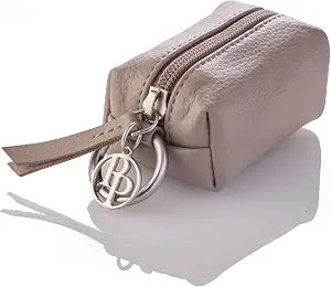 Rein - The Recycled Vegan Leather Pouch Durable Heavy Duty Bag Holder, Leash Attachment Made With Sustainable Materials, Custom Hardware for Small, Medium & Large Dogs, Dappled Cashmere