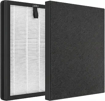 2 Pack Air Purifier Replacement Filter with Washable Pre-Filter, H13 True HEPA Filter, High Efficiency for Dust, Pollen, Pet Dander, Smoke, Compatible with K06 Air Purifiers