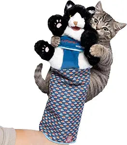 Wearable Cat Toy Wrestling Glove Puppet  Interactive Hand Mitt with Durable Protective Sleeve and Catnip - Play & Enrichment