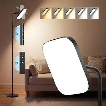 JACKYLED 36W 3000LM LED Floor Lamp, Standing Lamp for Living Room & Bedroom